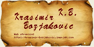 Krasimir Božjaković vizit kartica